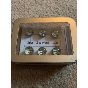 He Loves Me He Loves Me Not Pushpin Set